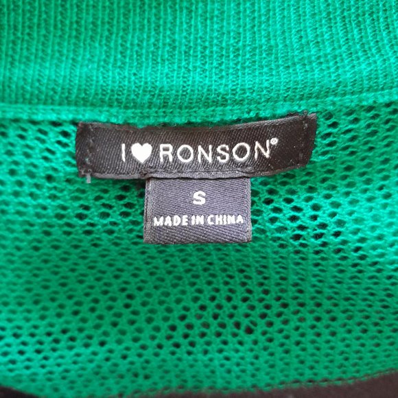 I Heart <3 Ronson Colorblock Mesh Knit Light Sweater - Picture 11 of 11